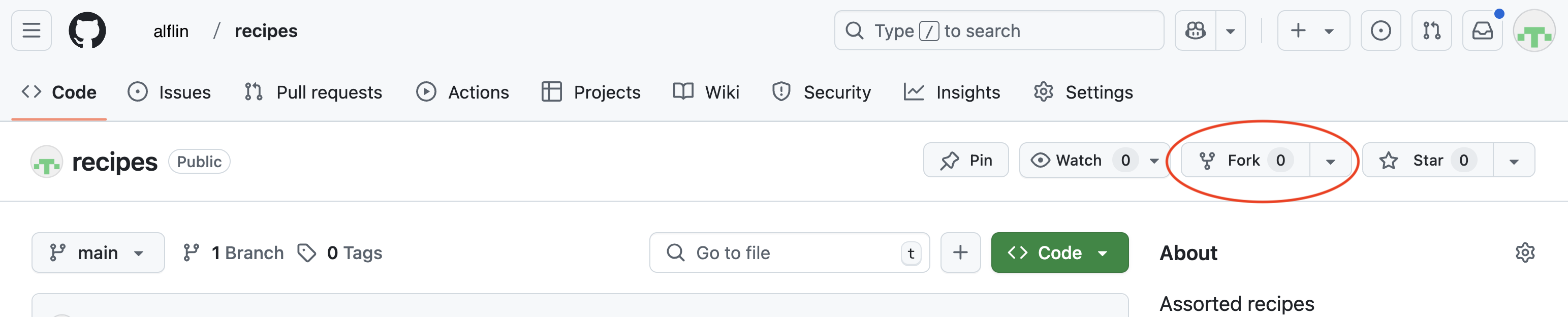 Fork a repository